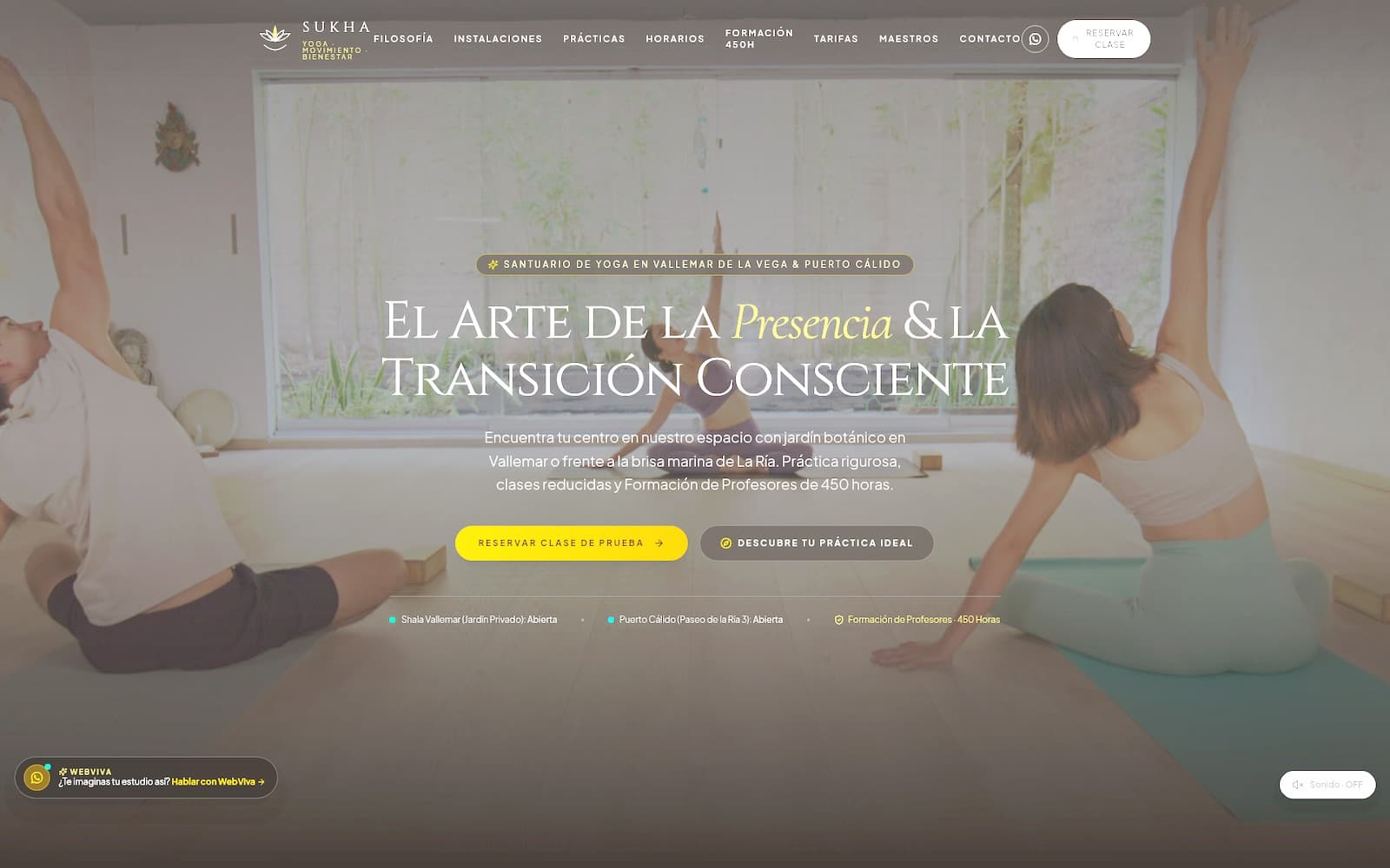 Vista previa de Demo Sukha — Yoga y Bienestar